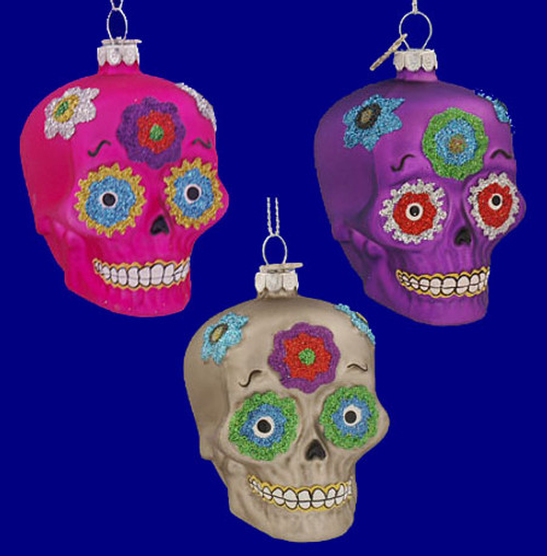 Skull Day of the Dead Ornaments