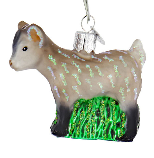Pygmy Goat Glass Ornament