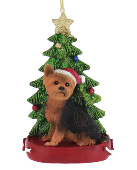 Yorkshire Terrier Christmas Tree Ornament