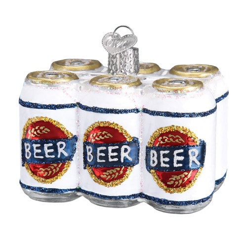Six Pack Of Beer Glass Ornament 32333 Old World Christmas