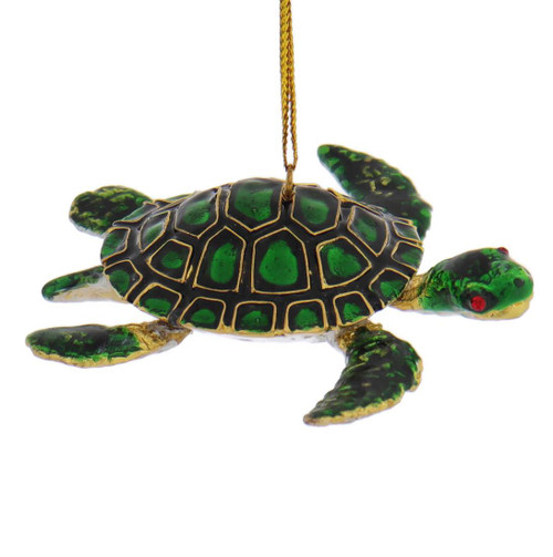 Cloisonne Sea Turtle Ornament
