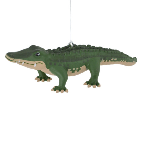 Green Alligator Ornament