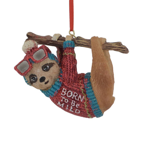 Born to Be Mild Sloth Ornament