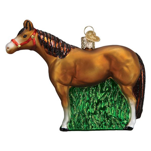 Quarter Horse Glass Ornament