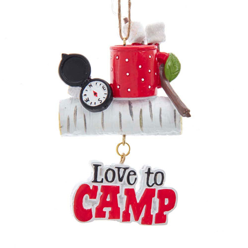Love To Camp" Sign Ornament
