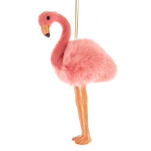 Fuzzy Flamingo Ornament