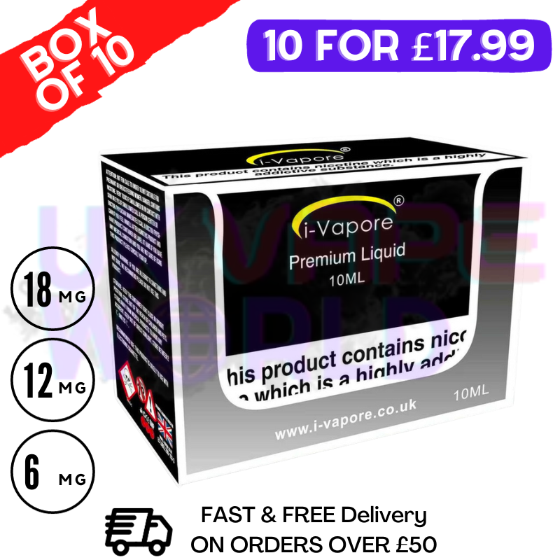 I-VAPORE 10ML (£1.79 PER BOTTLE!)