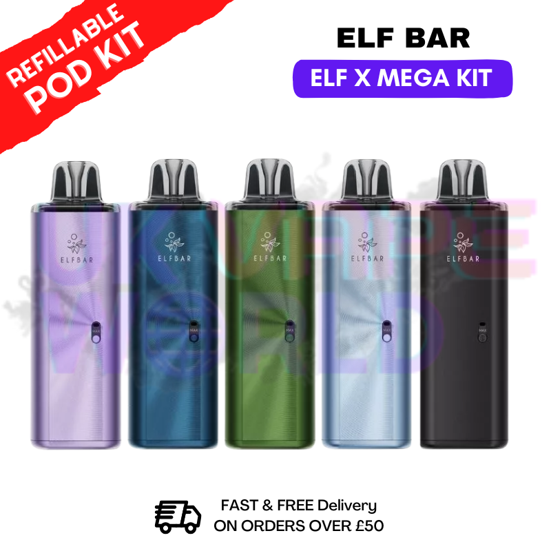Shop Elf Bar ELFX Mega Pod Kit + FREE Refil Pod