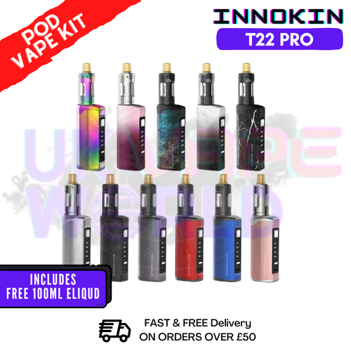 Shop Innokin Endura T22 Pro Kit + FREE 100ML E Liquid - UK Vape World