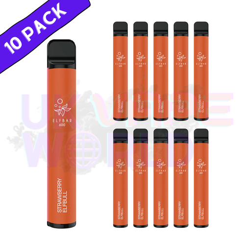 Elf Bar 600puff - New Flavour Elfbull Strawberry Box of 10