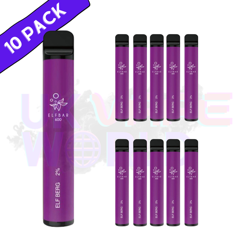 Elf Bar 600puff - Elfberg Flavour Box of 10