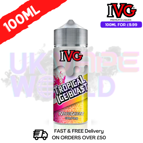 Tropical ICE BLAST IVG Shortfill Juice (NEW) 100ML Eliquid - UK Vape World