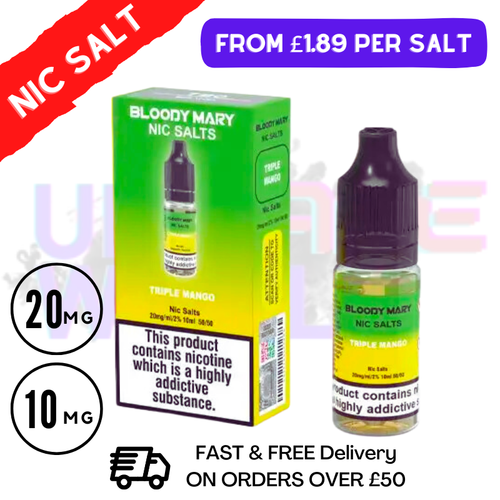 Triple Mango Bloody Mary Nic Salt E-Liquids - UK Vape World