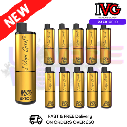 Shop Box Of 10 - Summer Edition IVG 2400 Disposable Vape Pen Kit - UK Vape World