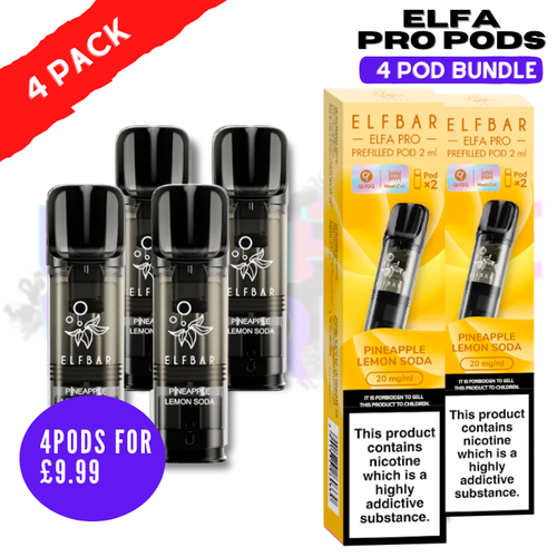 Pineapple Lemon Soda ELFA Pro Pods - Pack Of 4 PODS