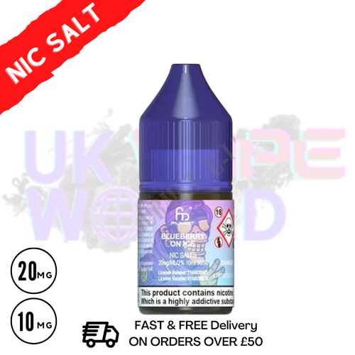 Blueberry ON ICE Randm Tornado 7000 NIC SALT - UK Vape World