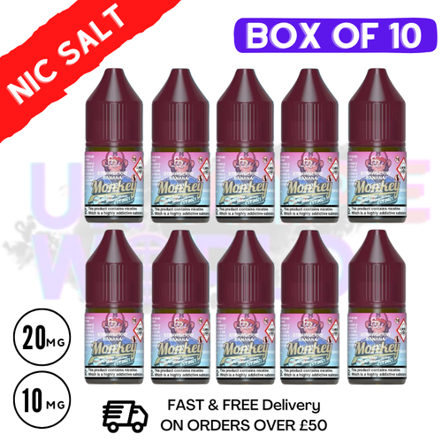 Shop Strawberry Banana RandM Tornado 7000 Nic Salt BOX OF 10 - UK Vape World