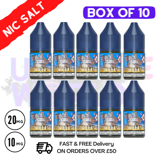 Shop Blue Sour Raspberry RandM Tornado 7000 Nic Salt BOX OF 10 - UK Vape World