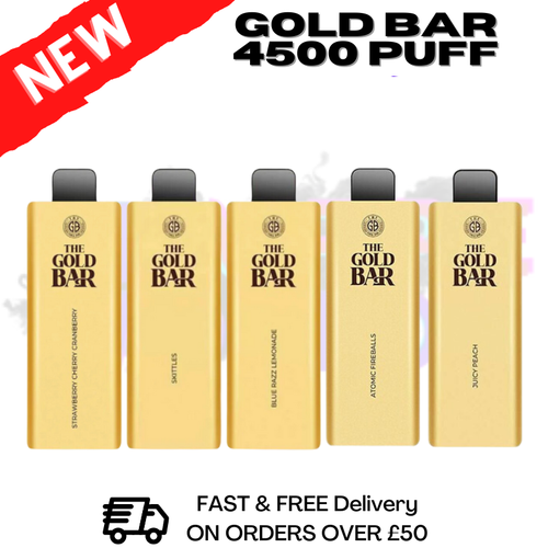 Shop GOLD BAR ULTRA 4500 PUFF WGA - MIXED BOX OF 5 - UK Vape World