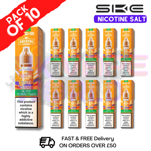 Shop Triple Mango Crystal SKE Nic Salt Box / Pack Of 10 - UK Vape World