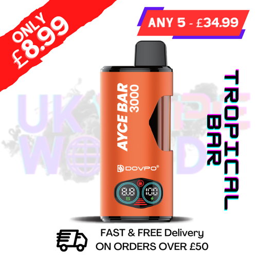 Shop Tropical Bar DOVPO ACE Bar 3000 4 in 1 Disposable Kit - UK Vape World