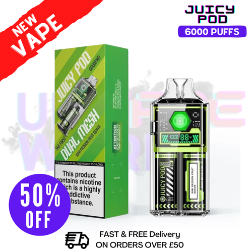 Juicy Pod 6000 Pro Kiwi Passion Fruit Guava Kit