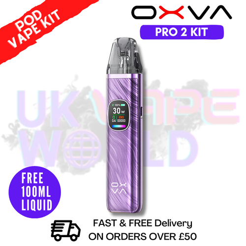 Shop Dream Purple Oxva Xlim Pro 2 Pod Kit + Free 100ML Liquid - UK Vape World