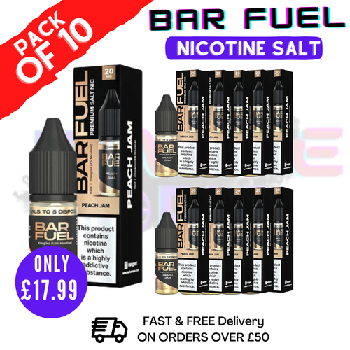 Shop Peach Jam Bar Fuel Nic Salt BOX OF 10 - UK Vape World