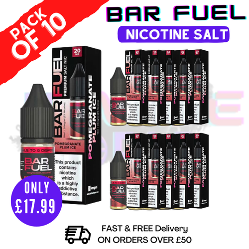 Shop Pomegranate Plum ICE Bar Fuel Nic Salt BOX OF 10 - UK Vape World