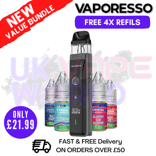 Shop Black Vaporesso Xros Pro Pod Kit | FREE 4X REFILS | £21.99 - UK Vape World
