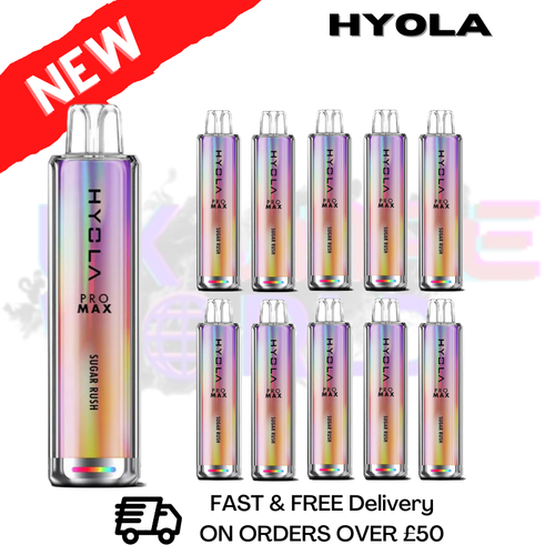Shop Sugar Rush Hyola Pro Max 6000 Puff Box Of 10 - UK Vape World