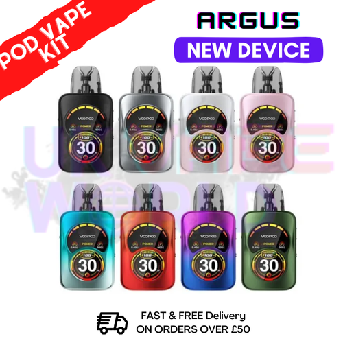 Argus A Pod Vape Kit + 4X FREE REFILS