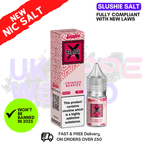 Buy Online Slushie Salts Xtra Crimson Berries E Liquid - ANY 5 FOR £10 