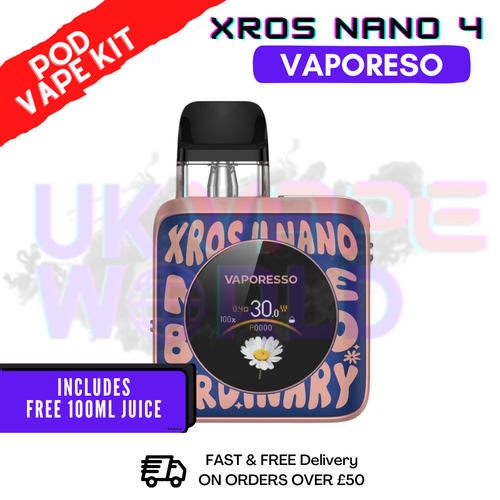 Shop Vaporesso Xros Nano 4 Word-Pop Blue Vape Kit - UK Vape World
