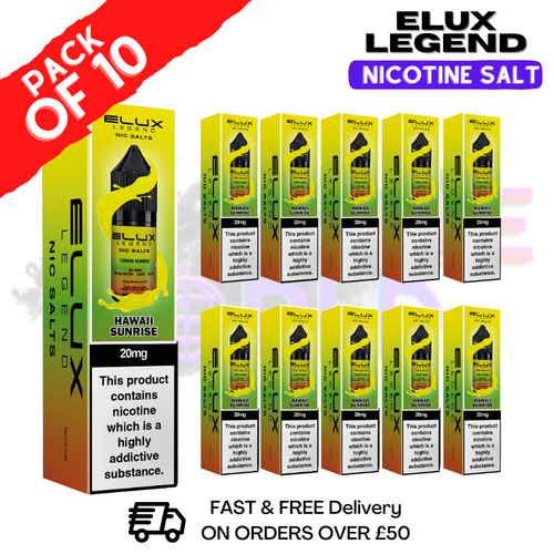 Hawaii Sunrise Elux Legend Nic Salt BOX OF 10