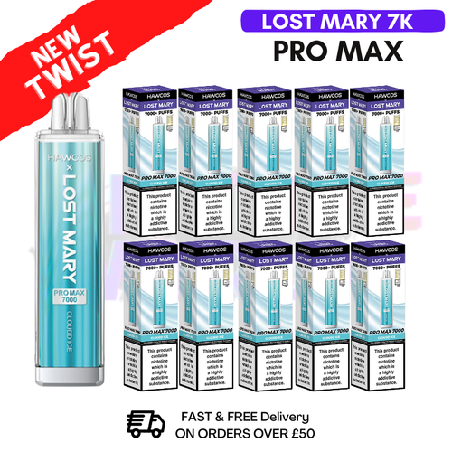 Shop Cloudd ICE Lost Mary Pro Max 7K Box Of 10 - UK Vape World