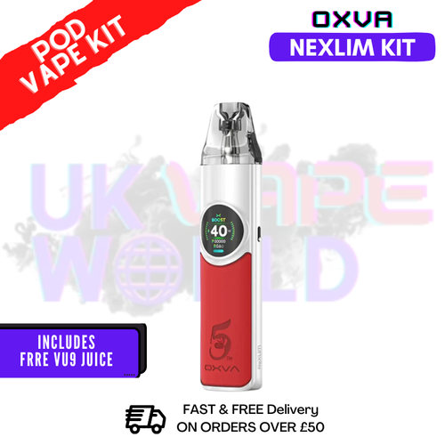 Glory Red Oxva NeXlim Refillable Pod Vape Kit