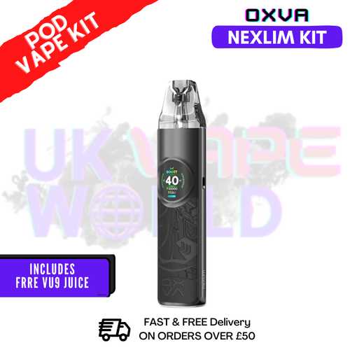Power Black Oxva NeXlim Refillable Pod Vape Kit