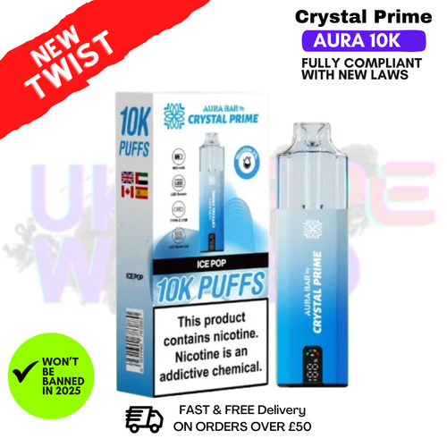 Shop Ice Pop Crystal Prime 10K Puff Pod Kit - UK Vape World
