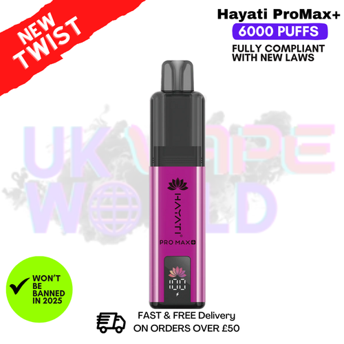 Shop Strawberry Watermelon Hayati Pro Max Plus 6000Puff Kit - UK Vape World