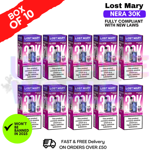 Shop Berry Edition Lost Mary NERA 30K Puff Box Of 10
