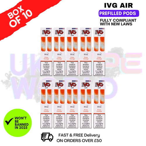 Shop Fizzy Orange IVG AIR Prefilled Pod Box Of 10 - UK Vape World