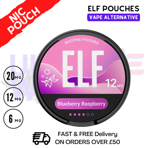 Blueberry Raspberry Elf Nicotine Pouches By Elf Bar