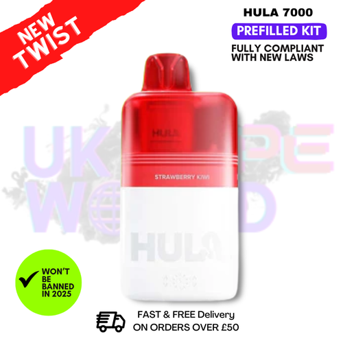 Strawberry Kiwi Hula 7K Puff Prefilled Pod Kit
