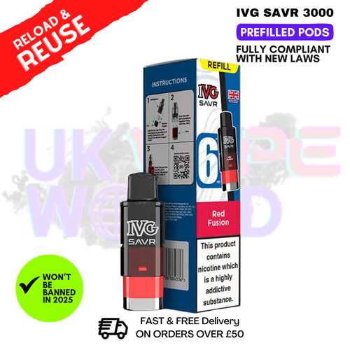 Red Fusion IVG 3K Replacement Pod