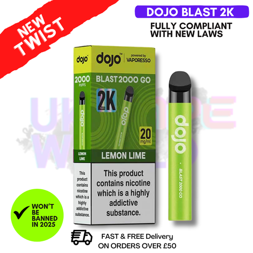 Lemon Lime Dojo Blast 2000 2K Puff Kit-ukvapeworld