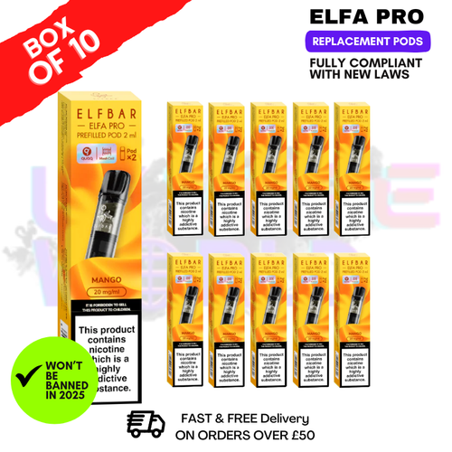 Mango Elf Bar Elfa Pro Prefilled Pod Box Of 10
