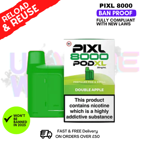 Double Apple Pixl 8K Replacement Pods (Refil Pack)