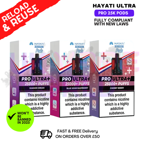 Shop Hayati 25K Replacement Pods - UK Vape World