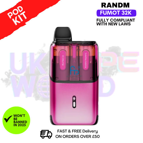 Shop Blue Razz ICE RandM Fumot Ultra 32K T32000 Pod Kit - Ukvapeworld